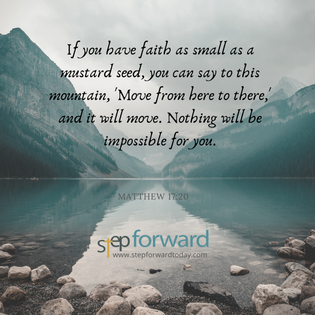 If you have faith as small as a mustard seed... - Matt. 17:20